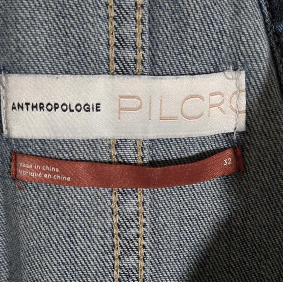 Pilcro Anthropologie Everyday Soft Denim Short Jumpsuit Size 32 - Picture 14 of 15